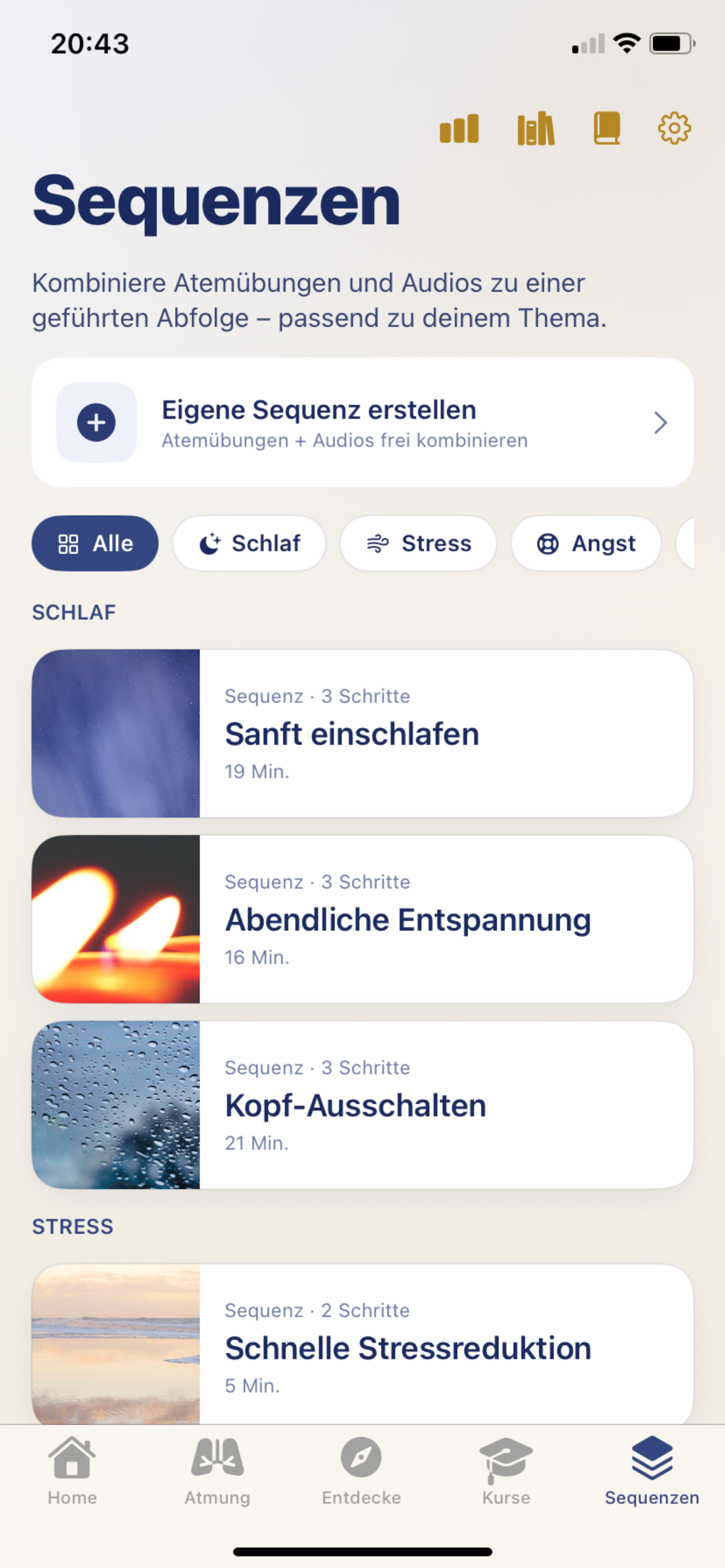 Sequenzen in 8Breath