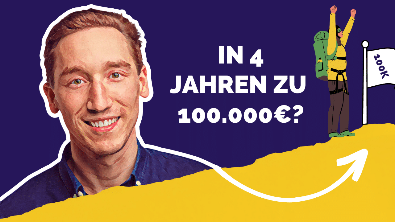 Die ersten 100.000 Euro aufbauen - Meine Reise grafisch darstellt