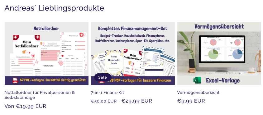 Sparplan Vorlage 3