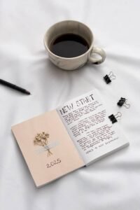 Open notebook with